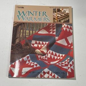 Leisure Arts Winter Warmers Quilt Pattern Book - Red and Blue